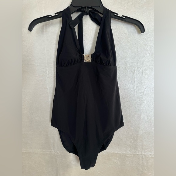 Tory Burch Black Swimsuit with Logo - Picture 7 of 10
